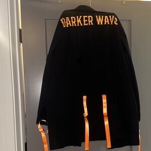 SAMPLE Darker Wavs Black Jacket with Orange Straps